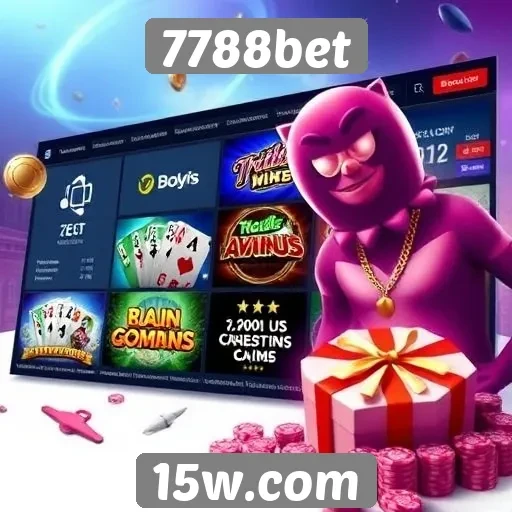 Variedade de jogos disponíveis no 7788bet